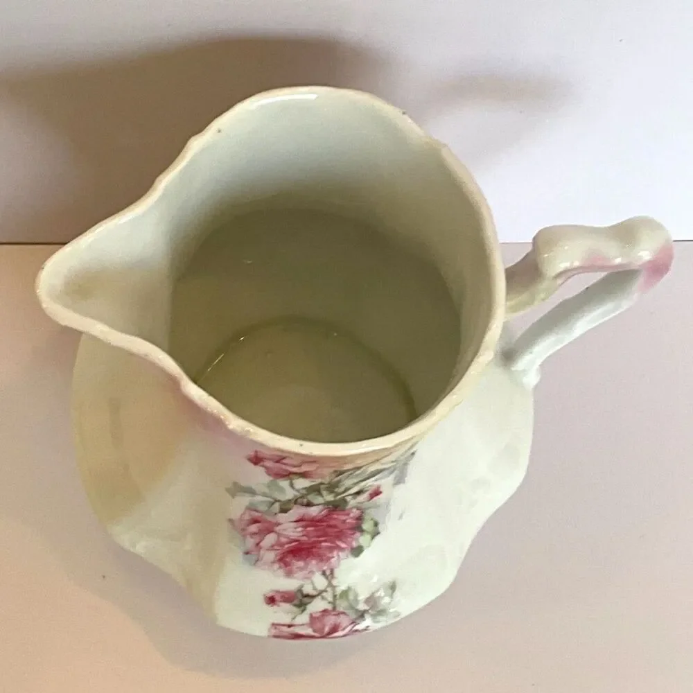 Absolute Best Vintage Shabby Cottage Rose Pitcher pink roses must see